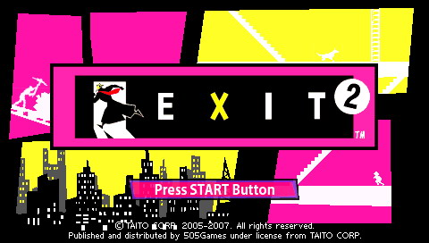 Exit 2 title screen for PSP